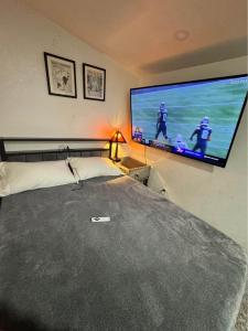 TV a/nebo společenská místnost v ubytování Tower District Hostel