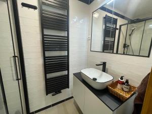 Koupelna v ubytování Horský apartmán Hygge Bedřichov