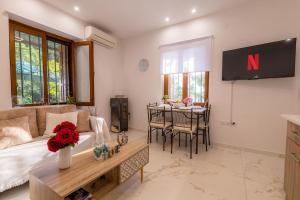 TV a/nebo společenská místnost v ubytování Zelis In Pelion Greece