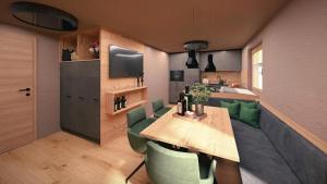 TV a/nebo společenská místnost v ubytování Apartment Gerlos 183