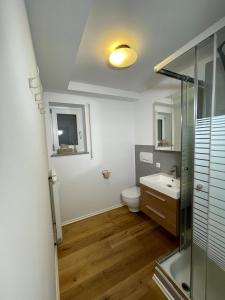 Koupelna v ubytování Haus Schönblick Ferienwohnung am Skilift