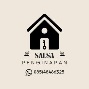 a logo for a real estate company with a house at Penginapan SALSA in Ketapang