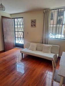 Posezení v ubytování Cozy apartment in La Molina