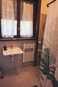 Koupelna v ubytování OstellOlinda