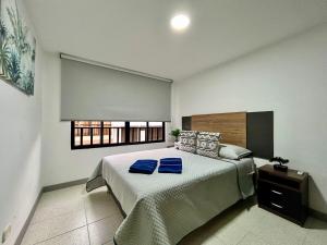 Ένα ή περισσότερα κρεβάτια σε δωμάτιο στο Casa los andes