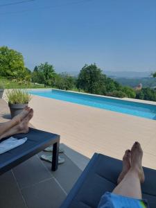 Πισίνα στο ή κοντά στο Villa proche Annecy