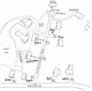 une carte de la ville de Greenville et de White Bluff dans l'établissement Clove Cottages, à Accord 37 autres photos