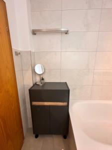 Koupelna v ubytování Altstadtwohnung mit Burgblick