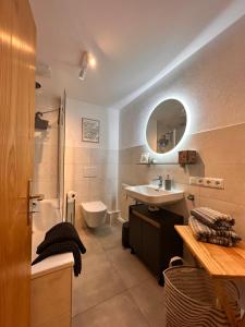 Koupelna v ubytování Altstadtwohnung mit Burgblick