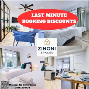 Postel nebo postele na pokoji v ubytování Spacious 3 Bedroom House - Near Heathrow, Slough, Pinewood