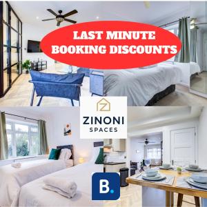 Postel nebo postele na pokoji v ubytování Spacious 3 Bedroom House - Near Heathrow, Slough, Pinewood