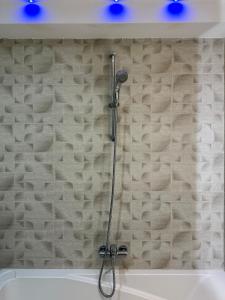 a shower with a shower head in a bathroom at Residence The Green in Tunis +17 photos