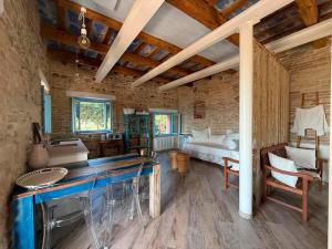 Köök või kööginurk majutusasutuses BeB Vento di Rose Brezza blu