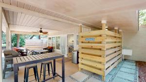 Posezení v ubytování Beachy Sisters B