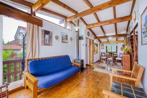 Χώρος καθιστικού στο Cabaña Miramar 3D Wifi y Piscina