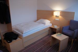 Postel nebo postele na pokoji v ubytování Landhaus Heubach