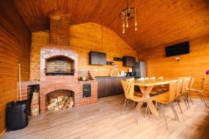 Kuchyň nebo kuchyňský kout v ubytování Cabanele Adyana&Raysa