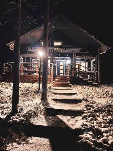Kalliorinne - Lakefront Villa v zimě