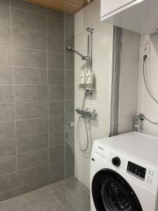 Koupelna v ubytování Apartment Tiira