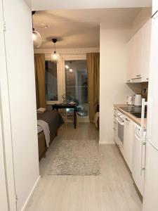 Kuchyň nebo kuchyňský kout v ubytování Apartment Tiira