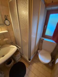 Koupelna v ubytování Ferienwohnung Bergheimat