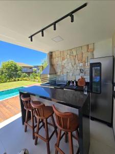 Η κουζίνα ή μικρή κουζίνα στο Casa Costa do Sauipe