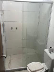 Phòng tắm tại Downtown Santana Hotel