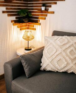 Χώρος καθιστικού στο La Canopée Jurassienne