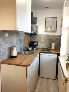 Kuchyň nebo kuchyňský kout v ubytování Lemuria Apartament Szkolna centrum + 17 fotografií