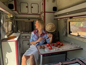 Hosté ubytování rent a Blue Classics's campervan MB100 verde - Algarve - Portugal