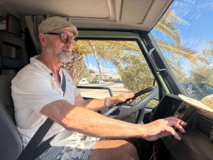 Hosté ubytování rent a Blue Classics's campervan MB100 verde - Algarve - Portugal