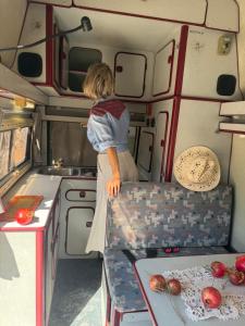 Hosté ubytování rent a Blue Classics's campervan MB100 verde - Algarve - Portugal