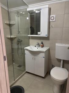 Koupelna v ubytování Casa di Pino