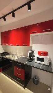 Kuchyň nebo kuchyňský kout v ubytování Residence Central Tirana + 8 fotografií