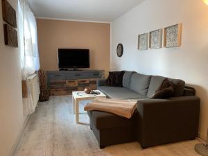 TV a/nebo společenská místnost v ubytování FeWo 55 m2 I Sachsenring 2 km