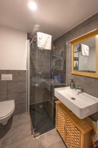 Koupelna v ubytování Wendelstein Lodge