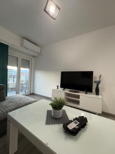 TV a/nebo společenská místnost v ubytování Siena Lux Apartment