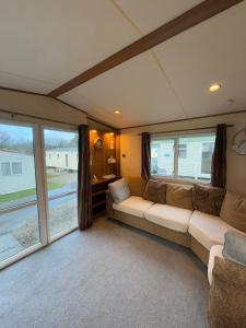 Ένα ή περισσότερα κρεβάτια σε δωμάτιο στο Bowland fell holiday home +9 φωτογραφίες