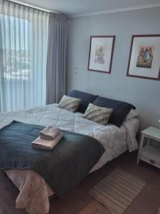 Ένα ή περισσότερα κρεβάτια σε δωμάτιο στο Departamentos Pehumayen