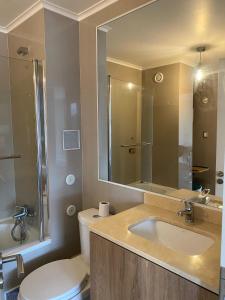 Ένα μπάνιο στο Departamentos Pehumayen