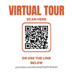 a sign that says virtual tour scan here or use the link below at 3BR3Bth Penthouse 2 Parking Spaces TD MIT Harvard in Somerville