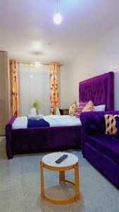 Ένα ή περισσότερα κρεβάτια σε δωμάτιο στο Rew apartment 28