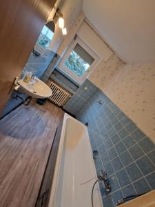 Kuchyň nebo kuchyňský kout v ubytování RHE 6P Balkon Küche