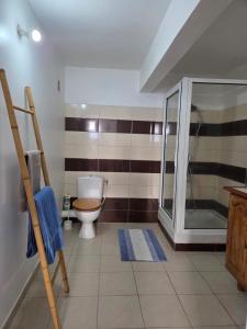 Koupelna v ubytování Sable dorée