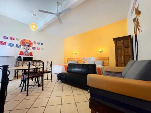 Χώρος καθιστικού στο Hotel Escalada