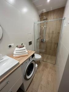 Koupelna v ubytování Cosy Guest Apartment Gdynia