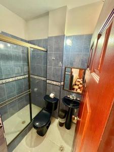 Koupelna v ubytování Hotel Leidy Resort