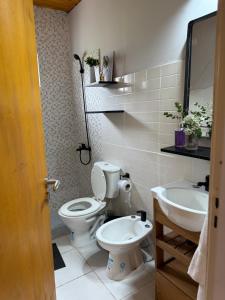 Koupelna v ubytování Casa Azul