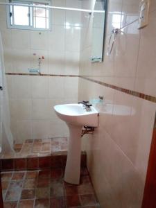 Koupelna v ubytování Marieta