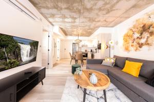 Posezení v ubytování Suites Caiman